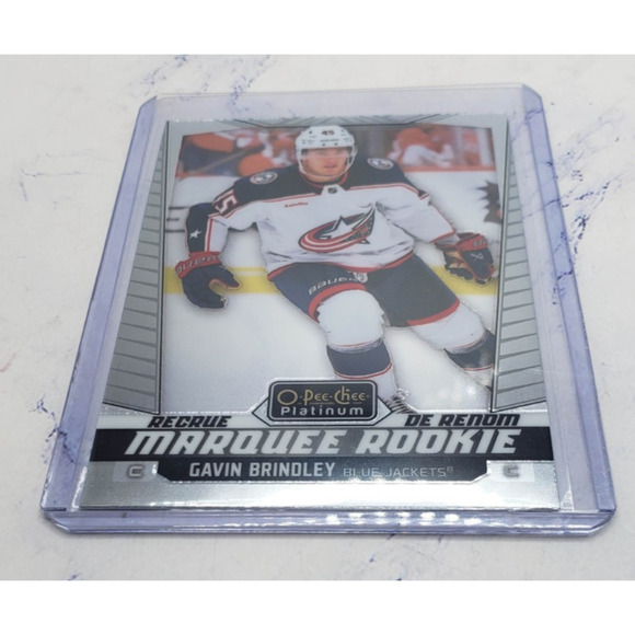 2024 OPC O-Pee-Chee Platinum Gavin Brindley #229 RC Marquee Rookie Blue Jackets - Picture 3 of 4